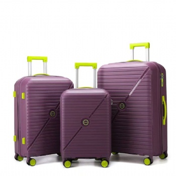Luxury new Design Durable 3pcs Large Capacity Multifunction High Quality Modern Luggage pp Suitcase